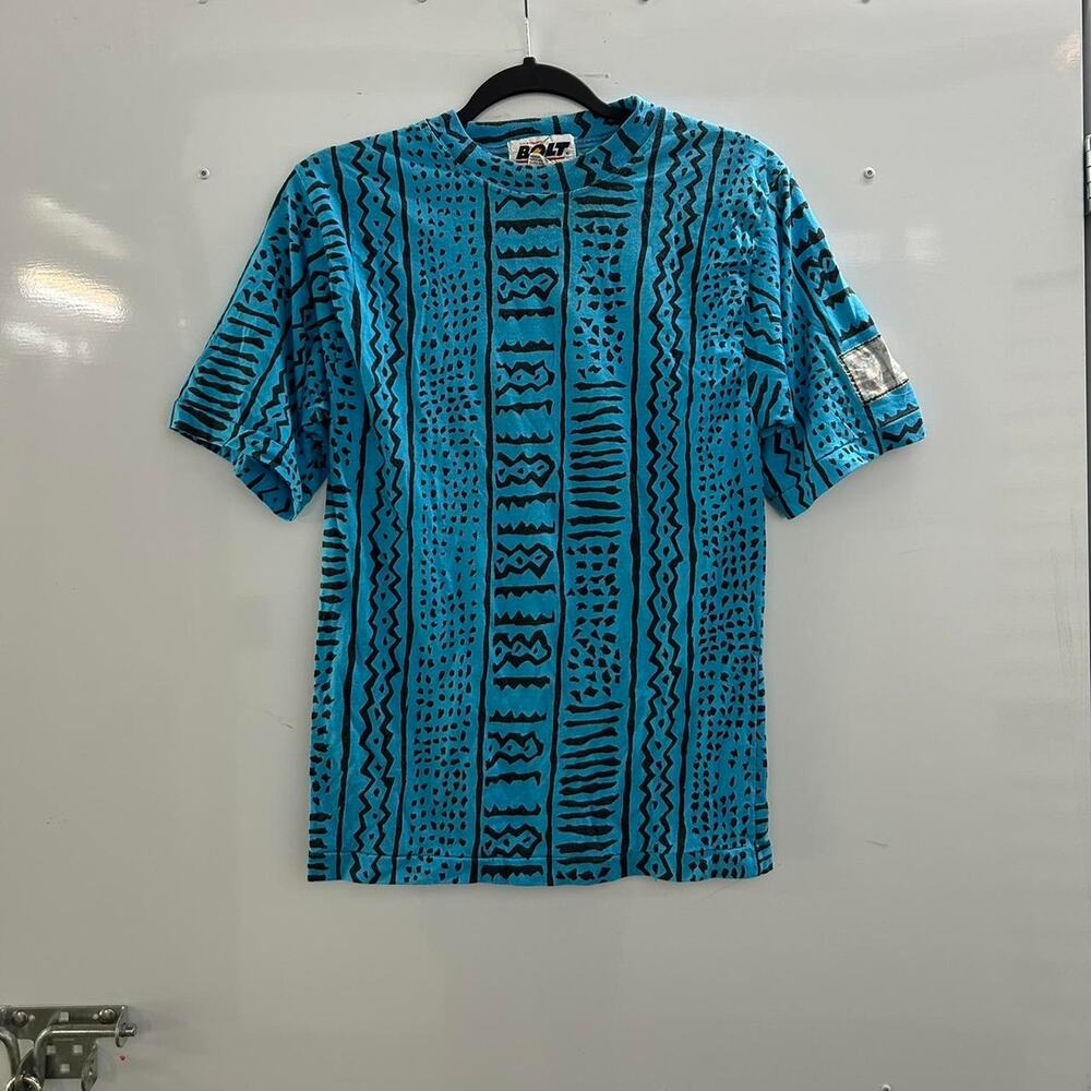 VTG Blue and black Lightning Bolt tee